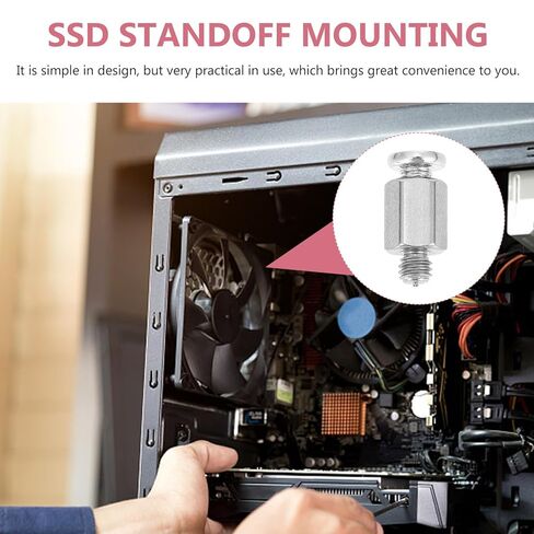 20 قطعة M.2 SSD براغي سداسية الرأس للوحة الأم المتوافقة، طقم براغي تثبيت إمداد الكمبيوتر المعدني لتركيب القرص الصلب SSD وصيانة الكمبيوتر in Kuwait