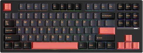 IROK FE87 V2 Wired Mechanical Keyboard, Dual 8KHZ Polling Rate, Support SODC/Latency As 0.125MS/ARGB，Hot Swappable, Gasket Sturcture Gaming Keyboard (White/White Snake Switch) in Kuwait