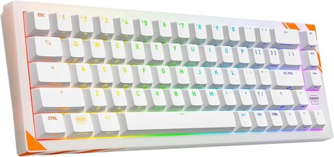K5 Pro TMR Compact, Magnetic Wired Gaming Keyboard, Customizable MK Crystal Switches, Hot-Swap, Rapid Trigger, SnapKey, Sound Dampening, 8000 Hz, White in Kuwait