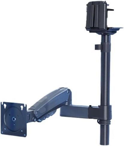 Upside-Down Monitor Stand Computer Suspended Column Lifting Telescopic Bracket Desktop Punch-Free H100 9KG Load-Bearing in Kuwait