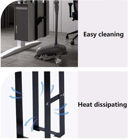Universal PC Case Holder Under Desk Adjustable CPU Stand Lift Computer Mainframe Hanger in Kuwait