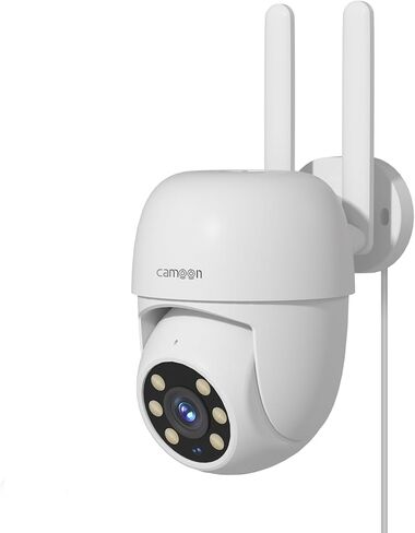 4MP Wired WiFi Outdoor Camera, 2.4/5GHz Wi-Fi, 360° PTZ Auto Tracking, Night Vision, Motion Detection, Motion Alerts, 2-Way Audio, 24/7 Recording in Kuwait