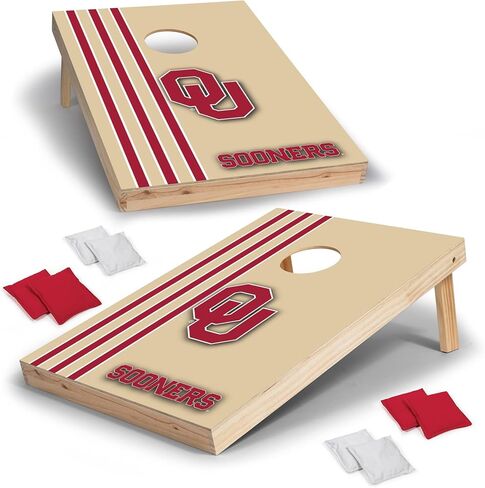 Wild Sports 2' x 3' Solid Wood Cornhole Set with Direct Print HD Team Graphics – Great Gift for Any NCAA Fan! Bean Bag Toss Family Outdoor Games in Saudi Arabia