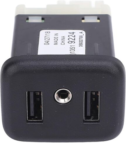 محول مقبس USB بمنفذ AUX من CHICIRIS، محول صوت الإدخال المساعد، منفذ USB Aux لـ 2016-2018 CT6/CTS 13519224، أسود in Kuwait