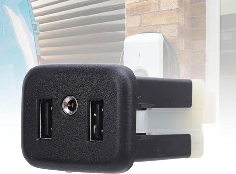 محول مقبس USB بمنفذ AUX من CHICIRIS، محول صوت الإدخال المساعد، منفذ USB Aux لـ 2016-2018 CT6/CTS 13519224، أسود in Kuwait