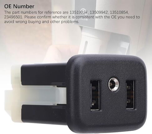محول مقبس USB بمنفذ AUX من CHICIRIS، محول صوت الإدخال المساعد، منفذ USB Aux لـ 2016-2018 CT6/CTS 13519224، أسود in Kuwait