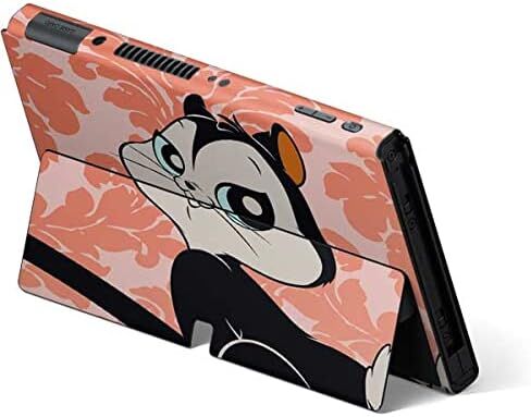 Skinit Decal Gaming Skin Compatible with Nintendo Switch OLED (2021) - Officially Licensed Looney Tunes Pussyfoot Design in Kuwait