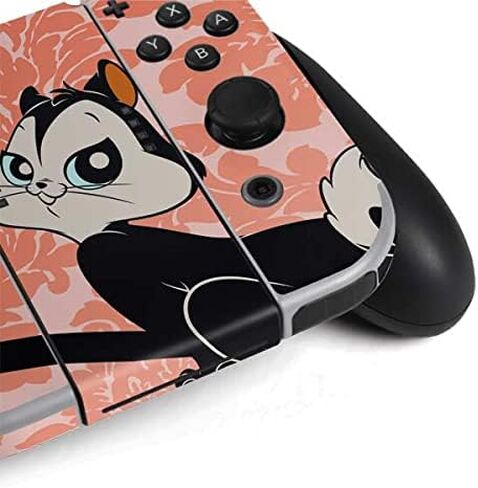 Skinit Decal Gaming Skin Compatible with Nintendo Switch OLED (2021) - Officially Licensed Looney Tunes Pussyfoot Design in Kuwait