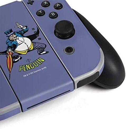 Skinit Decal Gaming Skin Compatible with Nintendo Switch OLED (2021) - Officially Licensed DC Comics The Penguin Portrait Design in Saudi Arabia