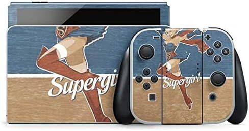 ملصق Skinit المخصص للألعاب متوافق مع Nintendo Switch OLED (2021) - مرخص رسميًا من DC Comics Bombshells Stargirl - دليل ميداني لتصميم Cosmos in Kuwait