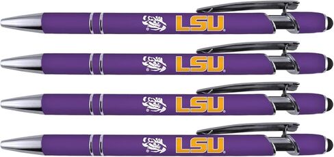 Greeting Pen LSU Silver Barrel Grip Pen 8 Pack (2813) in Saudi Arabia