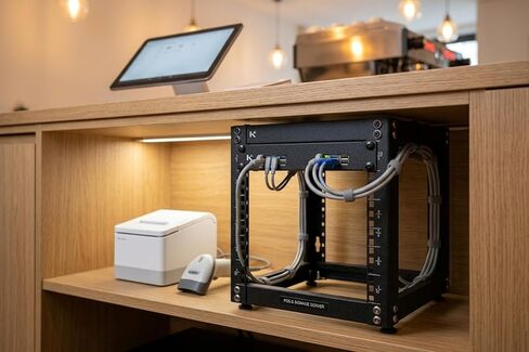 لوحة حامل KKSB مقاس 10 بوصات (10 بوصات) 1U لـ Raspberry Pi - تحمل لوحتين، وتدعم القبعات ومبرد Raspberry Pi الرسمي in Kuwait