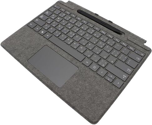 English and Arabic Pro 11 Bilingual Signature Keyboard with Slim Pen 2 Compatible with Microsoft Surface Pro 9 10 11 Keyboard Slim Pen, Platinum Grey in Kuwait