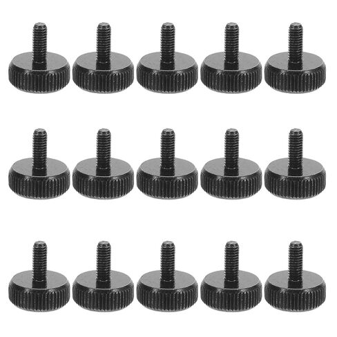SHOWERORO 30pcs M3 Manual-Turn Computer Case Thumb Screws for Desktop PC Accessories Black Anti-Slip Thread Fastening Power Supply and Pci Slot Installation in Kuwait
