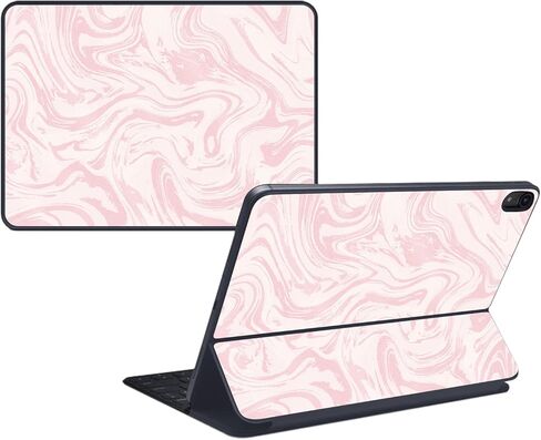 غلاف MightySkins اللامع المتوافق مع Apple Magic Keyboard Folio لجهاز iPad الجيل العاشر (2022) - وردي حريري | لمسة نهائية لامعة واقية ومتينة شديدة اللمعان | سهل التطبيق | صنع في الولايات المتحدة الأمريكية in Kuwait