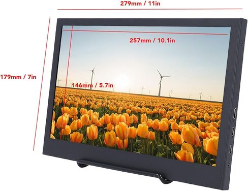 4K Portable Monitor, 11.6 Inch 1920x1080 FHD Laptop Monitor, Ultra Slim Type C Port and Micro HDMI Computer Gaming Display, for Computer, PC, Laptop, PS in Kuwait