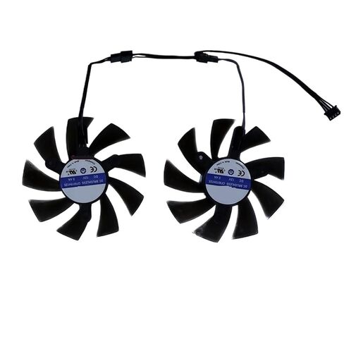 2 قطعة/المجموعة، CF9015H12S، مروحة بطاقة الرسومات، XY-D09015B، مبرد VGA، لـ 51Risc RX580 8G لـ 51RISC RX 580 DE 8GB 2048SP(CF9015H12S) in Kuwait