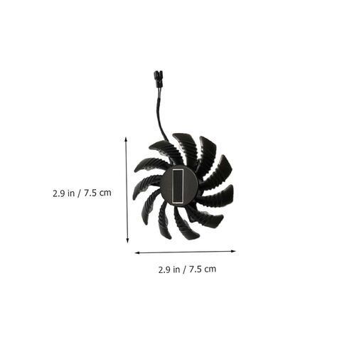 PRETYZOOM Gpu Fan 2-pin 75mm Cooling Fan for Graphics Card Replacement Compatible with Pld08010s12h, Computer Gpu Air Cooler for Video Card Cooling Assembly in Kuwait