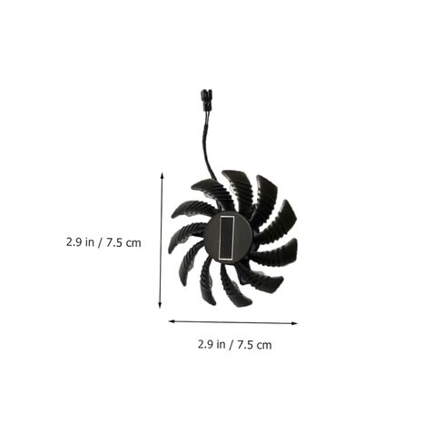 Kisangel Gpu Cooling Fan 2-pin 75mm Graphics Card استبدال مروحة متوافقة مع Pld08010s12h لمكونات الكمبيوتر وتبريد بطاقة الفيديو in Kuwait