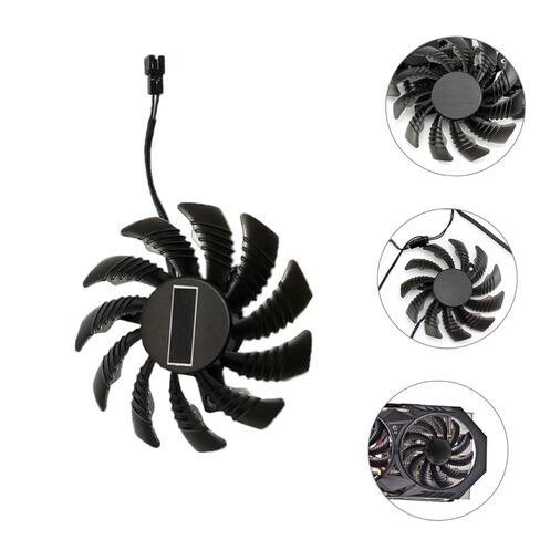 Kisangel Gpu Cooling Fan 2-pin 75mm Graphics Card استبدال مروحة متوافقة مع Pld08010s12h لمكونات الكمبيوتر وتبريد بطاقة الفيديو in Kuwait