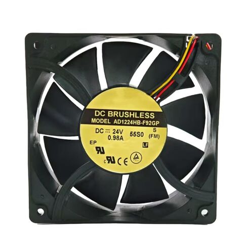 AD1224HB-F92GP DC 24V 0.98A 120x120x38mm مروحة تبريد 3 أسلاك in Kuwait