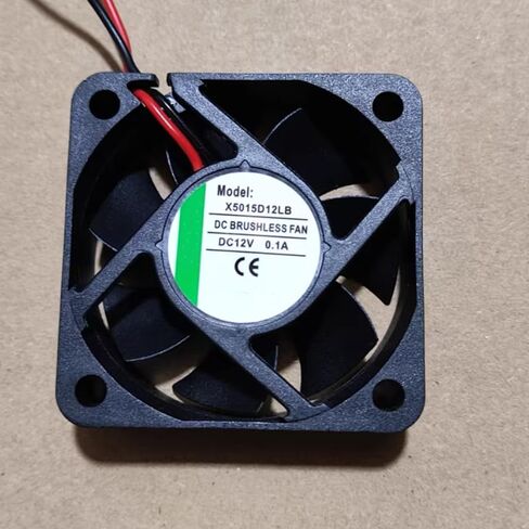 X5015D12LB DC 12V 0.1A 50x50x15mm مروحة تبريد بسلكين in Kuwait