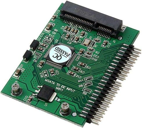 JMT Mini PCI-e MSata 1.8 SSD to 2.5 IDE inch HDD Hard Disk 3.3V 44pin Card PCI E Express mSATA SSD Adapter Converter for Laptop PC in Kuwait