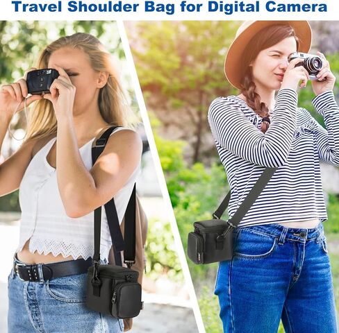 حقيبة حمل الكاميرا متوافقة مع الكاميرات الرقمية KODAK PIXPRO AZ405/AZ425/AZ255/AZ401/AZ421/AZ528، حقيبة تخزين وحقيبة حماية للكاميرا الرقمية مع حزام الكتف (الجراب فقط) in Kuwait