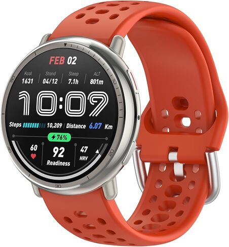 Nacorulu متوافق مع Amazfit Active 2 Bands، حزام بديل من السيليكون بعرض 20 مم لساعة Amazfit Active/Active 2S/GTS 4 mini/GTR Mini/Bip 3 Pro الذكية in Kuwait