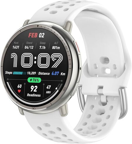 Nacorulu متوافق مع Amazfit Active 2 Bands، حزام بديل من السيليكون بعرض 20 مم لساعة Amazfit Active/Active 2S/GTS 4 mini/GTR Mini/Bip 3 Pro الذكية in Kuwait