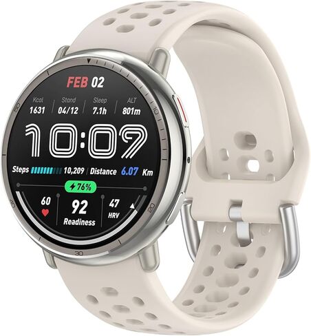 Nacorulu متوافق مع Amazfit Active 2 Bands، حزام بديل من السيليكون بعرض 20 مم لساعة Amazfit Active/Active 2S/GTS 4 mini/GTR Mini/Bip 3 Pro الذكية in Kuwait