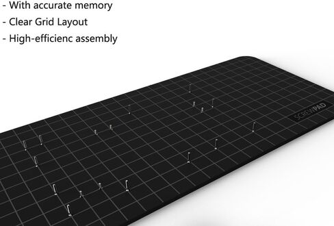 Buachois Magnetic Mat,Magnetic Screw Positioning Pad,Dual Sided Magnetic Repair Mat With Grid Layout For Phone Electronics Disassembly(165x65mm) ﻿ in Kuwait