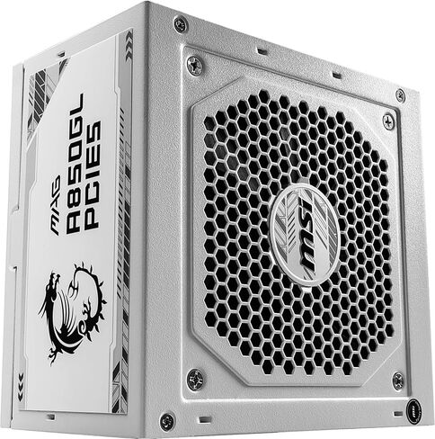 MSI MAG A850 GL PCIE5 WHITE 80PLUS GOLD ATX3.0/PCIE5.0対応 フルモジュラー コンパクトサイズ 850W PC電源ユニット MAG A850GL PCIE5 WHITE PS1368 in Kuwait