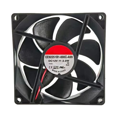 EE92251B1-000C-A99 DC 12V 2.0W 92x92x25mm 2-Wire Cooling Fan in Kuwait
