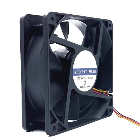 FD1238SM DC 24V 0.30A 120x120x38mm مروحة تبريد 3 أسلاك in Kuwait