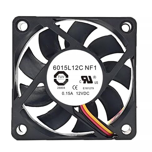 6015L12C NF1 DC 12V 0.15A 60x60x15mm 3-Wire Cooling Fan in Kuwait