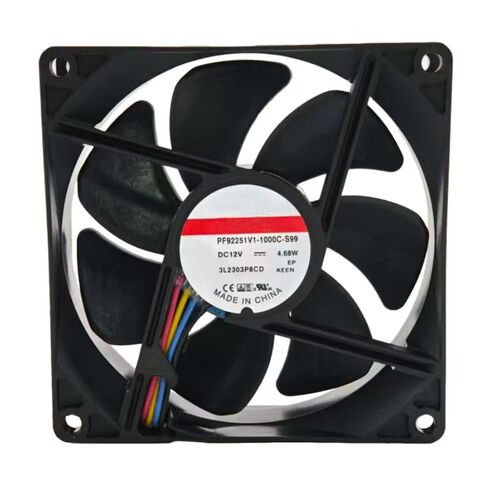 PF92251V1-1000C-S99 DC 12V 4.68W 92x92x25mm مروحة تبريد 4 أسلاك in Kuwait