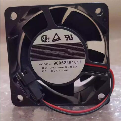 9G0624G1011 DC 24V 0.85A 60x60x38mm مروحة تبريد بسلكين in Kuwait