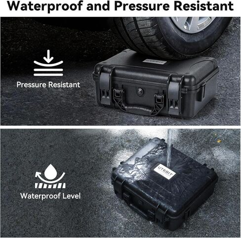 UTEBIT Hard Carrying Case for DJI Mini 5 Pro Drone, Fly More Combo, Protective Travel Box Waterproof with Custom Foam for DJI RC 2/RC N3, Battery(6 pcs), Charging Hub, and other Accessories(Case Only) in Kuwait