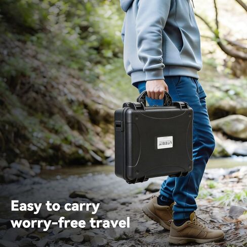 UTEBIT Hard Carrying Case for DJI Mini 5 Pro Drone, Fly More Combo, Protective Travel Box Waterproof with Custom Foam for DJI RC 2/RC N3, Battery(6 pcs), Charging Hub, and other Accessories(Case Only) in Kuwait