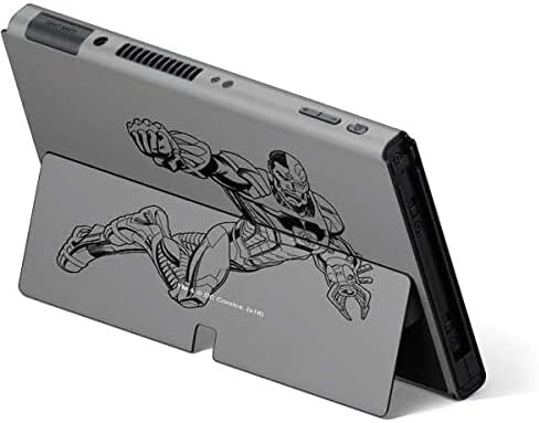 Skinit Decal Gaming Skin Compatible with Nintendo Switch OLED (2021) - Officially Licensed DC Comics Cyborg Comic Pop Design in Saudi Arabia