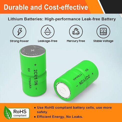 4 بطاريات 2CR1/3N 6V لطوق الكلب | سلسلة ملحومة لتحقيق الاستقرار الشديد | متوافق مع Pet Stop وDog Guard وExtreme PTPIR-003/DG-3000/PCC-100 والمزيد in Kuwait