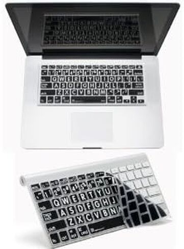 يتوافق غلاف MacBook ذو الطباعة الكبيرة من Logickeyboard مع لوحة مفاتيح Apple Ultra Thin Alu Keyboard MacBook Pro وMacBook Air وMacBook # LS-LPRNTWB-MBUC-US in Kuwait