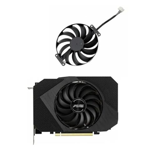 T129215SU CF1010U12D FDC10U12D9-C RTX 3060 RTX 3050gpu RTX 3060 Ti GPU استبدال مروحة ASUS Phoenix ROG Strix RTX 3060 12gb 3050 مروحة تبريد بطاقة الرسومات الهادئة 95 مم 6 دبابيس in Kuwait