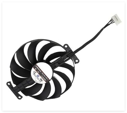 T129215SU CF1010U12D FDC10U12D9-C RTX 3060 RTX 3050gpu RTX 3060 Ti GPU استبدال مروحة ASUS Phoenix ROG Strix RTX 3060 12gb 3050 مروحة تبريد بطاقة الرسومات الهادئة 95 مم 6 دبابيس in Kuwait
