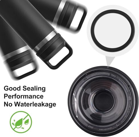 حلقة ختم مطاطية لغطاء Yeti Rambler Chug 18 26 36 46 64 أونصة، حلقة ختم سيليكون لغطاء علوي برغي Yeti، حشية دائرية مطاطية مقاومة للتسرب، أسود 4 قطع in Kuwait