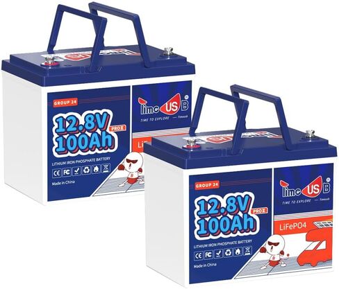 بطارية ليثيوم Timeusb 12V 140Ah LiFePO4 مع حماية منخفضة الحرارة، 5.0 بلوتوث، 150A BMS، 700A تفريغ @1s، المجموعة 31 بطاريات محركات التصيد ذات الدورة العميقة لليخوت والقوارب والمركبات الترفيهية والبحرية (4 عبوات) in Kuwait
