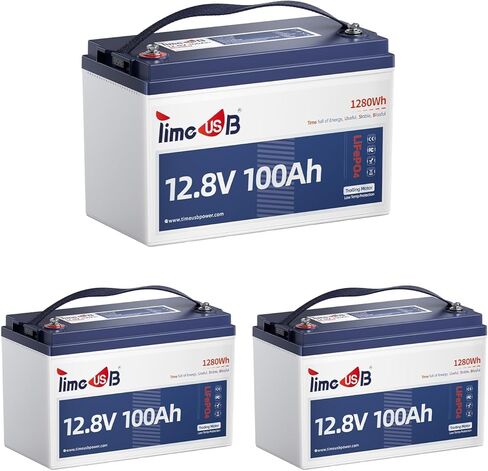 بطارية ليثيوم Timeusb 12V 140Ah LiFePO4 مع حماية منخفضة الحرارة، 5.0 بلوتوث، 150A BMS، 700A تفريغ @1s، المجموعة 31 بطاريات محركات التصيد ذات الدورة العميقة لليخوت والقوارب والمركبات الترفيهية والبحرية (4 عبوات) in Kuwait