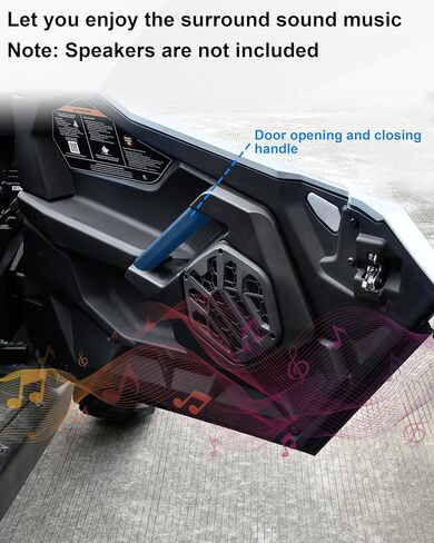 SAUTVS 6.5" Door Speakers Pods for RZR PRO XP/R/S 2025+ Accessories, 6.5 inch Front Door Speaker Enclosures Panels for Polaris RZR PRO XP/R/S 4 2025+(1 Pair) in Kuwait
