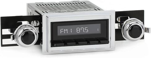 RetroRadio متوافق مع 1968-71 شيفروليه كورفيت تتضمن الميزات بلوتوث، AUX، AM/FM LAB-M1-118-53P-73PC1 in Kuwait